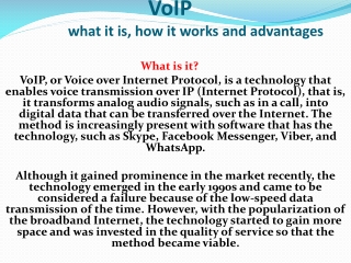 VoIP Communication Service