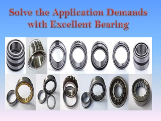 Solve the Application Demands with Excellent Bearing