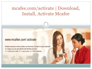 mcafee.com/activate - Activate Mcafee Antivirus on your Device