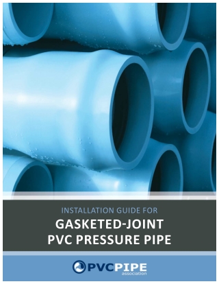 Gasket Joint PVC Pressure Pipe - Uni-Bell