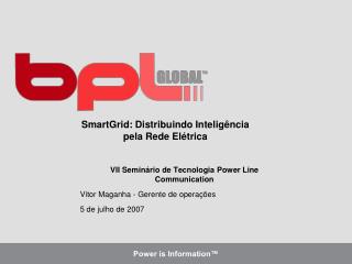 SmartGrid: Distribuindo Inteligência pela Rede Elétrica