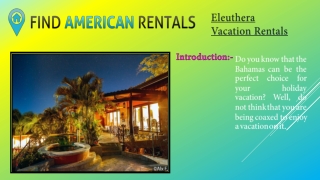 Eleuthera Vacation Rentals