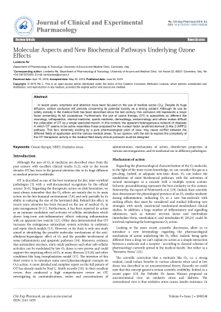 Molecular Aspects and New Biochemical Pathways Underlying Ozone Effects