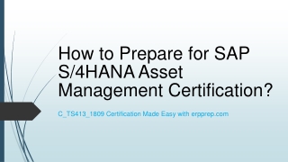 Latest Questions Answers For S/4HANA Asset Management Certification Exam