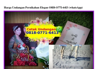 Harga Undangan Pernikahan Elegan O818O7716413[wa]