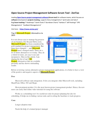 Open Source Project Management Software-Scrum Tool - ZenTao