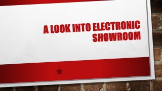 Electronic Showroom in Tiruppur