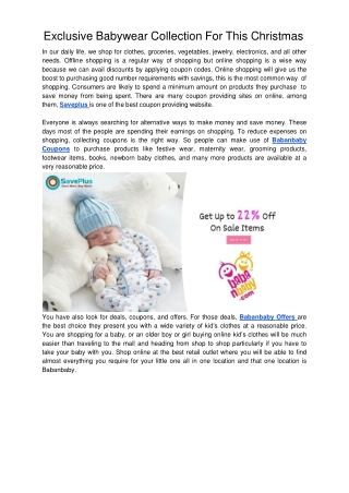 Exclusive Babywear Collection For This Christmas