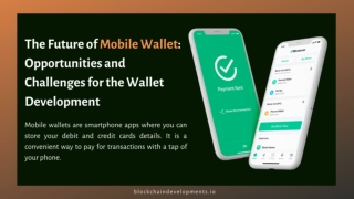 The future of  Mobile Wallet Opportunities and Challenges for the wallet Development
