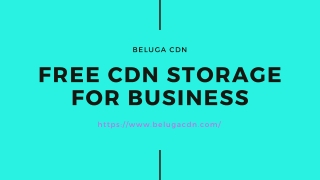 Free CDN Storage for Business