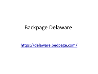 Backpage Delaware