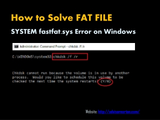 How to Solve FAT FILE SYSTEM fastfat.sys Error on Windows