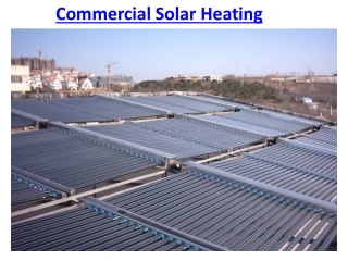 Commercial Solar Heating