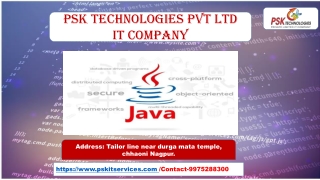 History of Java- PSK Technologies