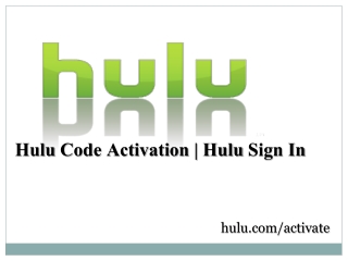 Hulu Code Activation | Hulu Sign In