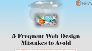 5 Frequent Web Design Mistakes to Avoid