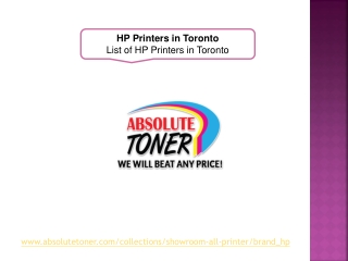 HP Printers in Toronto