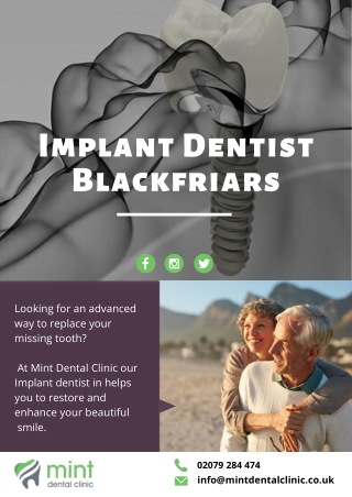Implant Dentist Blackfriars