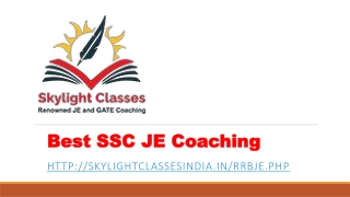 Best SSC JE Coaching