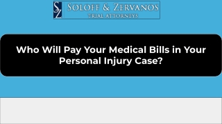 Who Will Pay Your Medical Bills in Your Personal Injury Case?