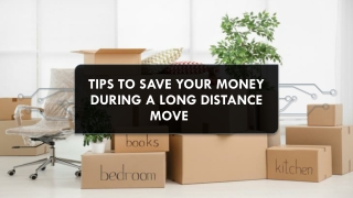 How to Save Money on a Long Distance Move