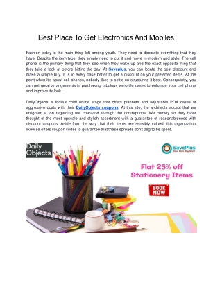 Flat 25% Off Stationery Items