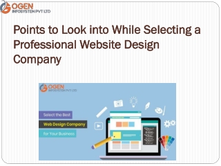 Selecting a Professional Website Design Company