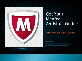 McAfee Activate - Protection from malware for computer