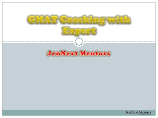 Planning For GMAT with GMAT Coaching in Delhi