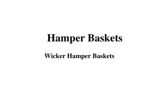 Wicker Hamper Baskets