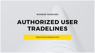 Authorized User Tradelines | Credit Profile Number and Cpn Tradelines