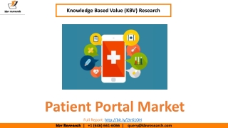 Patient Portal Market Size- KBV Research