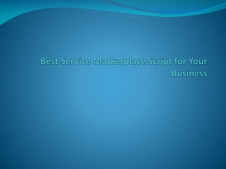 Best Service Marketplace Script for Your Business