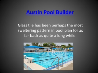 Austin Pool Builder