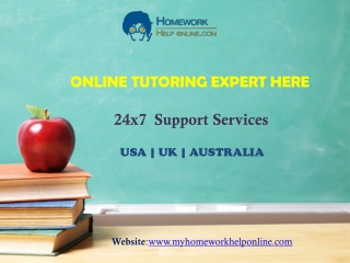 Online Homework Help USA,UK | 24X7 Help