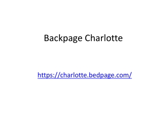 Backpage Charlotte