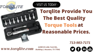 Torqlite Provide You The Best Quality Torque Toole at Reasonable Prices.