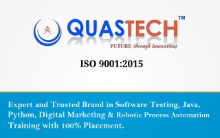 QUASTECH - Software Testing, Java, RPA, Python, Digital Marketing Training Institute