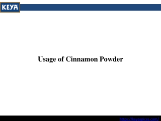 Usage of Cinnamon Powder