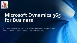 Microsoft Dynamics 365 for Business