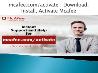 mcafee.com/activate - Download Mcafee Antivirus on your Android