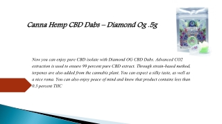 CANNA HEMP - CBD DABS - DIAMOND