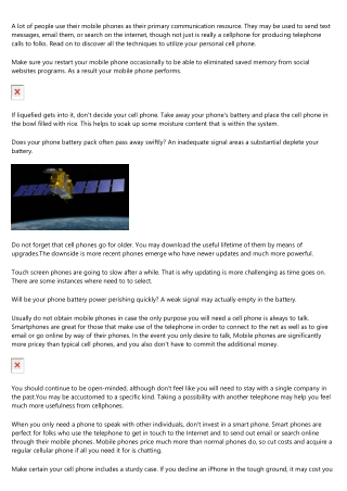 Looking For Mobile Devices Is Not Difficult When You Are Aware These Pointers