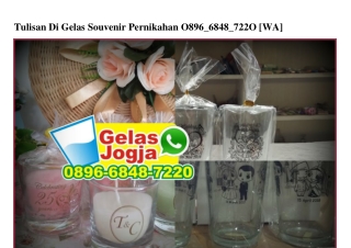 Tulisan Di Gelas Souvenir Pernikahan 089668487220[wa]