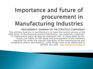 buy industrial products