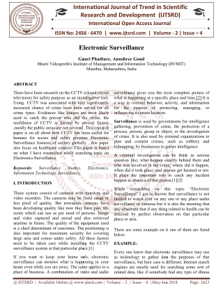 Electronic Surveillance