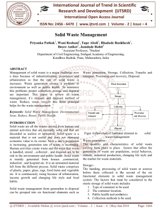 Solid Waste Management