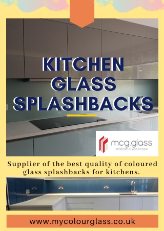 Contemporary Design Kitchen Glass Splashback | MyColourGlass