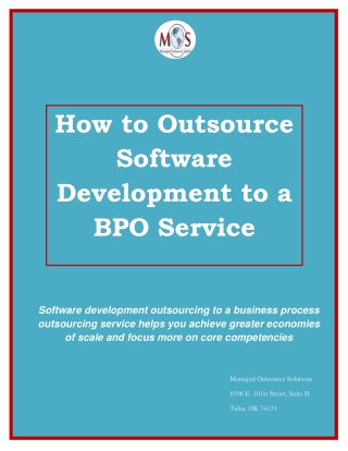 How to Outsource Software Development toa BPO Service