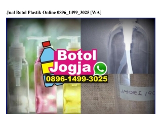 Jual Botol Plastik Online Ö896.1499.3Ö25[wa]